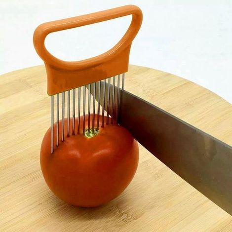 Aiguille attendrisseur de viande avec manchon de protection, aiguille à oignons, poussoir à oignons en acier inoxydable, trancheuse, vente en gros disponible chez le fabricant. (1/5)