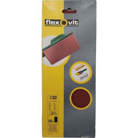 10 STK Schleifpapier für Schwingschleifer Körnung 120 115mm x 280mm sehr fein