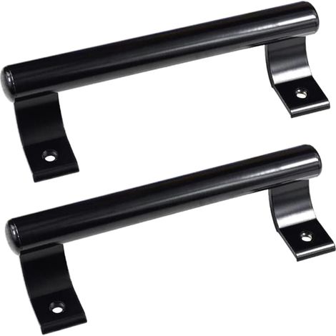 (2 pièces Poignée de porte coulissante en aluminium de 8", poignée métallique moderne pour les portes vitrées de balcon, les portes coulissantes de salle de bain, etc. (1/5)