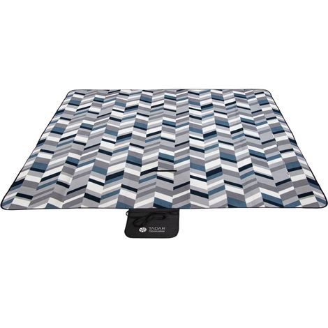 Stranddecke Picknickdecke wasserdichtes Fleece 200x200cm tadar 2305 (1/5)