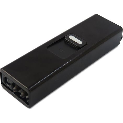 Briquet rechargeable USB Mini Briquet à arc antivent Noir (1/5)