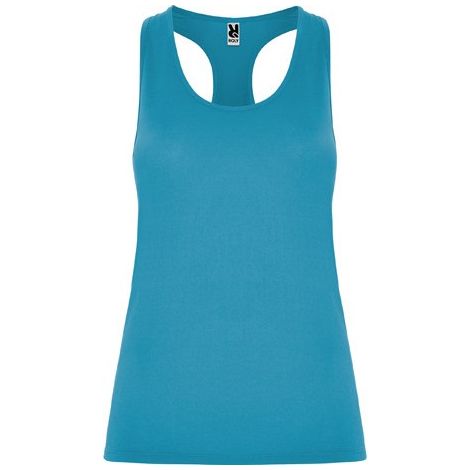Camiseta deportiva transpirable con espalda estilo nadadora AIDA ROLY S Turquesa