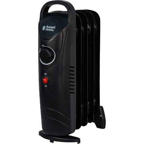 Russell Hobbs RHOFR3001 5 Fin Oil Filled Radiator in Black (1/5)