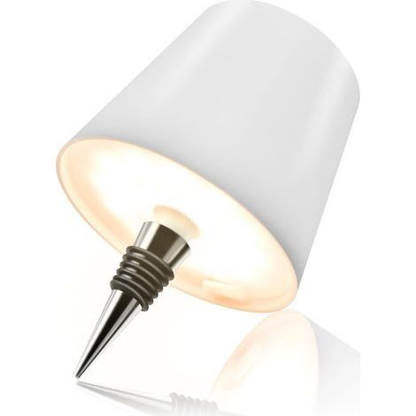 Lampe Bouteille , Lampe de Table Led Sans Fil Rechargeable , avec 3 Couleurs et Luminosité Réglable , IP 54 Etanche LED Bouteille pour Restaurant , Chambre , Terrasse , Cadeau (1/5)