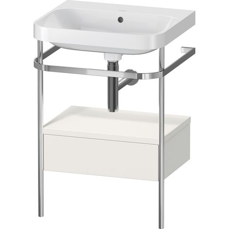 Duravit Happy D.2 Plus c-shaped Set avec console métallique et
