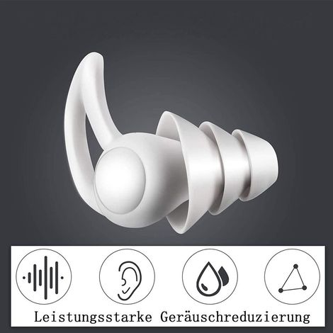 Dormir une protection Auditive Bouchons d'oreilles pour Dormir et contre le Ronflement,Atténue le Bruit et Améliore le Sommeil (1/5)