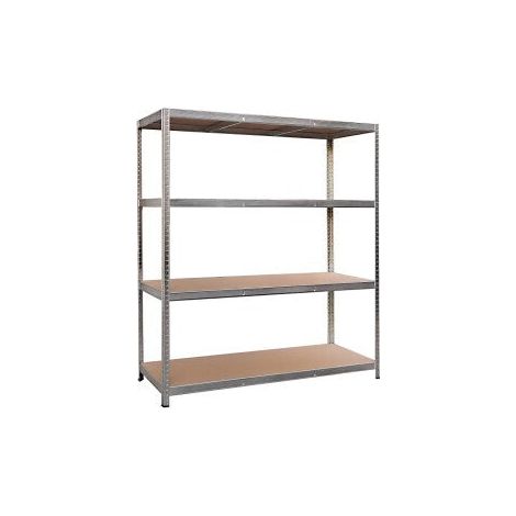 [GEBRAUCHT] B-Ware Metall-Schwerlastregal verzinkt 180x160cm variabel höhenverstellbare Regalböden