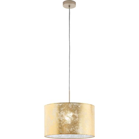 Suspension luminaire Viserbella, lustre suspendu vintage en acier et (1/5)