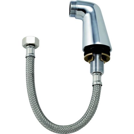 Colonnette avec flexible serti d'usine Riquier - Mâle 3/4' - Femelle 3/8' - Lot de 2 pièces