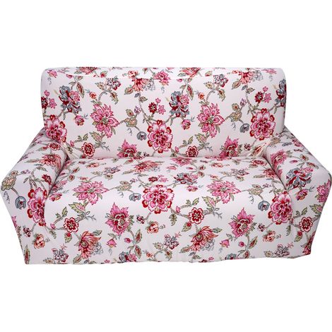 Housse de Canapé Universelle Extensible 2 Places Tissu Doux Antidérapant Protection Meuble Lavable Machine 145-185cm (1/3)