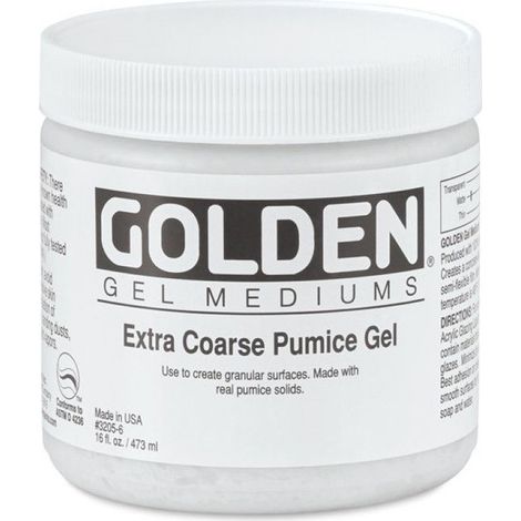 Mortier pierre ponce - GOLDEN ARTIST COLORS - Pumice Gel - 473ml - Texture granuleuse - Finition béton