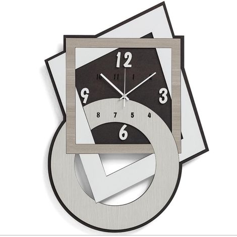 Orologio da parete 40x59 cm in legno laminato RSN - GEOMETRICO