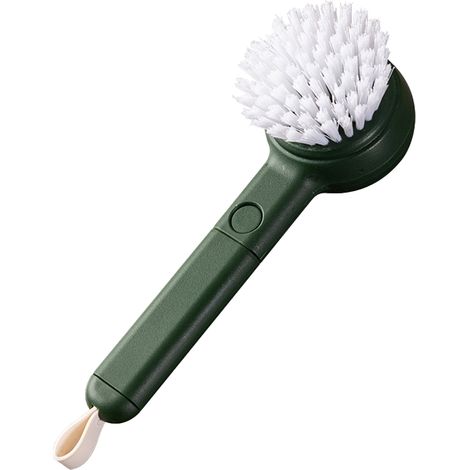 Brosse Pour Légumes - Manche Long Anti-dérapant - Tête Détachable Avec Éplucheur Intégré - Pour Pommes Carottes Patates - 1 Pièce (1/5)