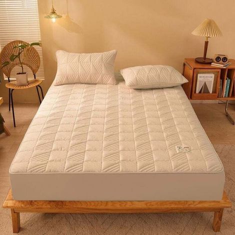Surmatelas mémoire de forme - - 120x200 cm - Fibre rafraîchissante - Gel intégré - Épaisseur compatible 10-25 cm (1/4)
