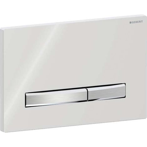Geberit Sigma50 Betätigungsplatte für 2-Mengen-Spülung alpin weiß - verchromt 115.788.11.2