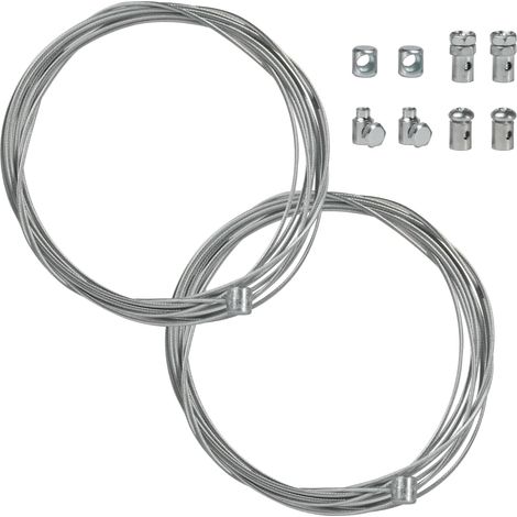 Kit câble accélérateur universel 2x 2,5m Ø1,2mm avec nipple - Pour carburateur et poignée gaz sur scooters 50cc, mobylettes AM6, Aerox, SR, GY6 (1/5)
