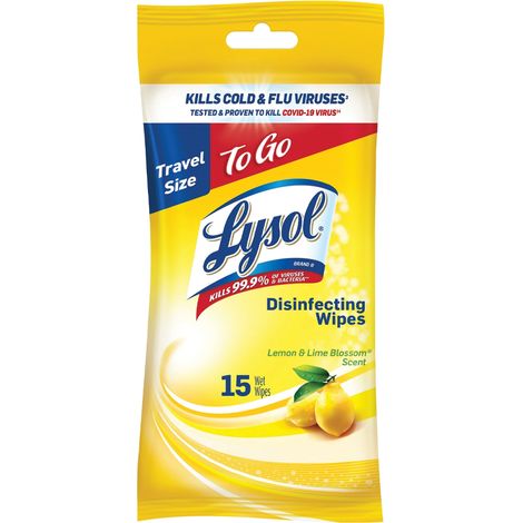 Salviette detergenti antibatteriche al profumo di limone e lime x15 Lysol (1/5)