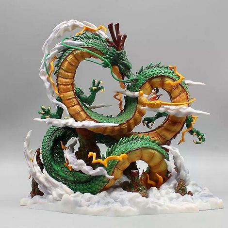 Figurine Goku et Shenron de 22 cm, style Dragon Ball, en PVC. Modèle réduit pour collectionneurs. Décoration et cadeau. (1/4)