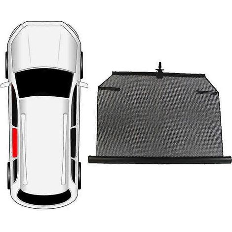 Pare-soleil universel rétractable pour vitre latérale de voiture, noir, protection solaire, vitre arrière gauche (1/5)