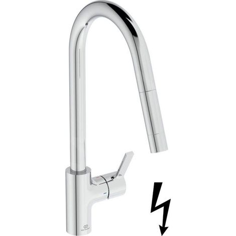 Ideal Standard Gusto - Mitigeur d’évier avec bec extractible, chrome BD415AA (1/5)