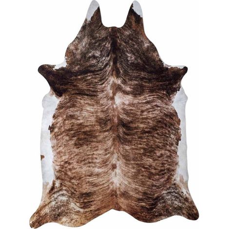 Tapis Peau de Vache "Imitation" 120x158cm Marron (1/2)
