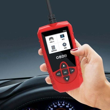 Professional OBD2 Reader – Car Diagnostics with 9 Protocols – Error Code Detection and Clearing (Compatible with Cars and Motorcycles) (1/4)