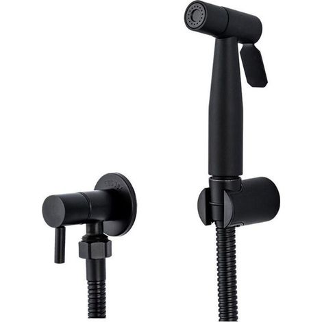 Tigrezy Pulvérisateur de toilette en acier inoxydable salle de bain toilette poche bidet papier couche nettoyage pulvérisateur Kit (1/5)