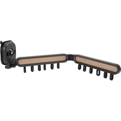 GARRYFIZH Séchoir alu rétractable avec ventouses pour balcon/salle de bain (1/5)