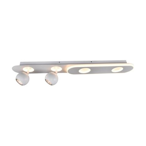 BRILLIANT Lampe, Irelia LED Spotbalken 4flg weiß, 2x PAR51, GU10, 5W geeignet für Reflektorlampen, Köpfe schwenkbar