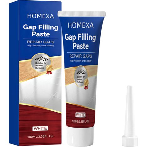 Pâte de Rebouchage Joints 100ml, Mastic de Réparation pour Carrelage, Bouche Trous Fissures, Imperméable Anti-moisissure, Facile à Utiliser (1/5)