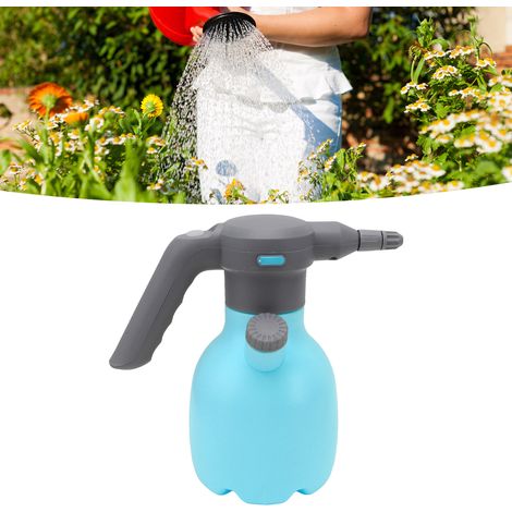 Pulvérisateur électrique, arrosoir électrique, désinfectant ménager, pulvérisateur d'arrosage, arrosage automatique, pulvérisateur de nettoyage, petit pulvérisateur rechargeable, bleu 1,5 L avec tête (1/5)