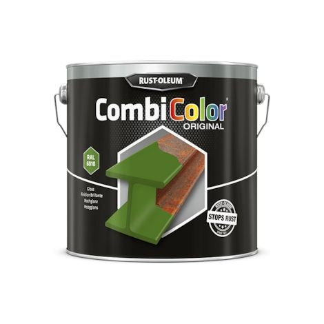 Peinture anti-rouille COMBICOLOR - vert herbe RAL 6010 - 2.5 L - RUST-OLEUM