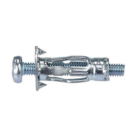 Fischer – Cheville pour support creux 32mm – Métal électrozingué – Lot de 4 chevilles avec crochets droits – Fixation solide pour panneaux légers - hm4x32 (1/5)