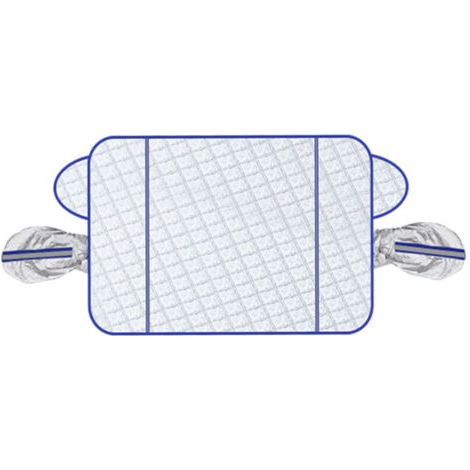 Telo copriparabrezza pieghevole e impermeabile per auto con chiusura magnetica, protezione solare, antigelo, copertura per parabrezza anteriore per auto, anti-UV, protezione da pioggia e neve, 145 x 1