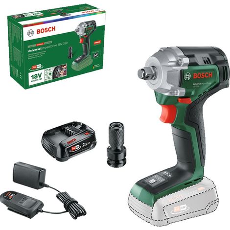 Bosch 18v Brushless 18v Impact Wrench UniversalImpactDrive + 2.5AH Battery Kit