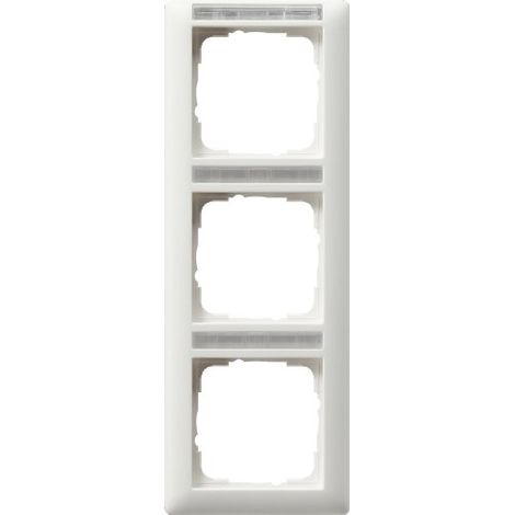 GIRA 110327 CADRE 3 - WAY INSCRIPTIBLE PERPENDICULAIRE BLANC PUR
