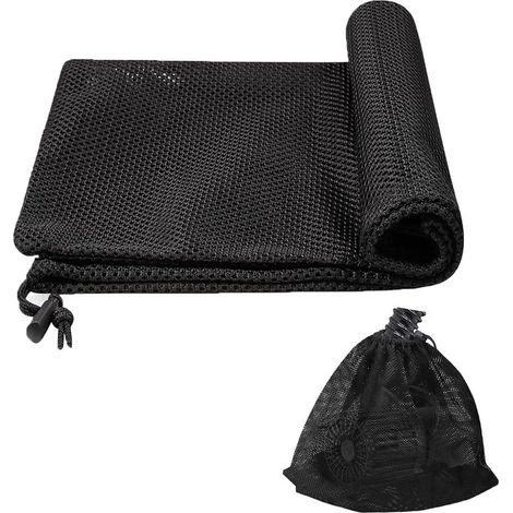 Bolsa de barrera para bomba, 30 x 40 cm, bolsas filtrantes para bombas de estanque, bolsa filtrante para bombas con cordón, bolsas filtrantes de malla negra para bombas, acuarios, jardines y estanques (1/5)