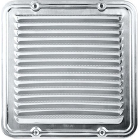 GRIGLIA AERAZIONE ALLUM C/RETE ANTINS 23X23 CM