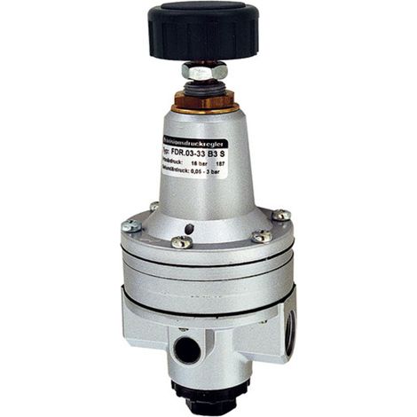 Riegler Präzisionsdruckregler o. Mano, G 1/2, 0,05-3 bar, hoher Durchfl. (1/4)