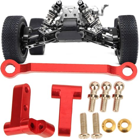 Barre de direction en aluminium pour modèles RC 1/18 A949 A959-B A969 A979 K929 - Rouge (1/5)