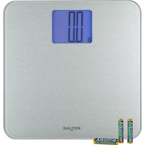 Balanza electrónica digital para baño Salter 9075 SCFEU12 Max, color plata. (1/5)