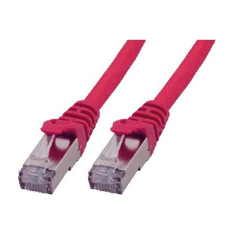 Cordon de brassage RJ45 CAT 6 A - MCL - 3m - S/FTP - LSZH - Rouge