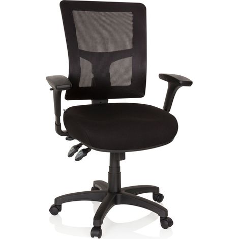 Bürostuhl / Drehstuhl IMPACT PRO Stoff schwarz hjh OFFICE (1/5)