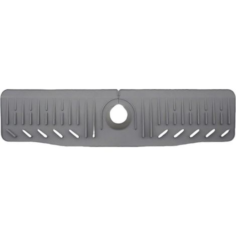 Tapis de protection pratiques pour placards de cuisine : revêtements robustes en silicone pour sous-évier avec drainage facile pour éviter les fuites (1/4)