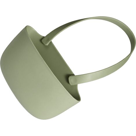 Égouttoir de cuisine suspendu avec trous, grande capacité, sac d'évier souple et flexible, couleur verte. (1/5)