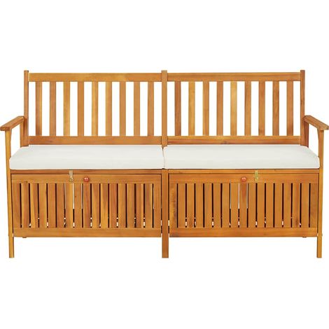 Maison Exclusive - Truhenbank mit Kissen 148 cm Massivholz Akazie (1/5)