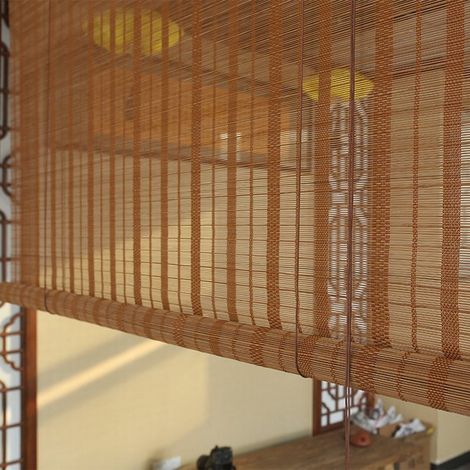 High-end bamboo roller blinds, curtains, liftable blinds, retro Zen-style screens, partitions, door curtains (1/5)