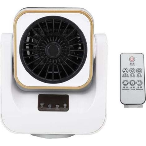 2-in-1 Kühl- und Heizgerät, 1000 W elektrische Tischheizung, kleiner Ventilator, tragbarer Tischheizlüfter mit LED-Digitalanzeige (1/4)