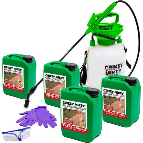 ALGAE, LICHEN & MOULD Crikey Mikey Extra Strong Treatment Wizard 20L Kit (1/5)