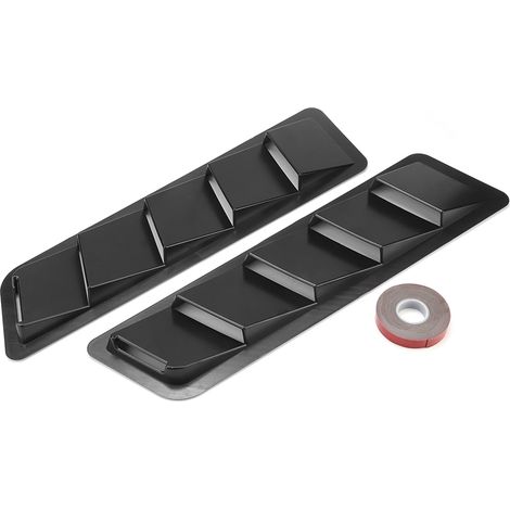 Capot de voiture panneau de prise d'air ABS noir brillant, couvercle de ventilation moteur accessoire de garniture (1/5)